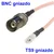 shumee Pigtail TS9 vtičnica/BNC vtičnica RG316 15 cm