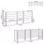Ograda za kante za smeće Siva 315 x 85 x 115 cm Aluminij i WPC