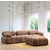 ATELIER DEL SOFA Fotelja Bubble L1 Brown Bouclette