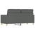 vidaXL Dvosed temno siv 140 cm blago