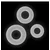 NS Novelties Firefly 3pc Bubble Rings White