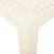 Vidaxl Vrtna miza bela 79x65x72 cm plastika