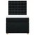 vidaXL vidaXL Box spring postelja z vzmetnico črna 90x200 cm blago, (21291754)