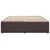 Vidaxl Posteljni okvir brez vzmetnice temno rjav 180x200 cm blago