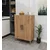 Hanah Home višenamenski ormarić 3 Raf 2 Kapak, 65 cm, atlantski bor