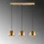 Opviq Luster Mugo-10669, 62x17x110 cm, 3xE27, IP20, Bakarne boje