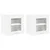 vidaXL Viseča omarica Riga 2 pcs Bela 40 x 31 x 40 cm Konstruiran les