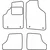 Textile car mats Ford Galaxy 2015-