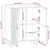 Vidaxl Stranska omarica Rjava 60 x 33 x 75 cm trden mangov les