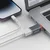 OTG adapter Techsuit SlateVolt A9 USB-A v USB-C 5Gbps, 6A, 120W - oranžen