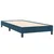 Box spring krevet bez madracem tamnoplavi 80x220 cm baršunasti