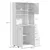 Homestar Kuhinjski omarica 89x395x168 cm bela