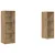 Set TV komoda Zidne 2 pcs Umjetnički hrast 107 x 35 x 37 cm