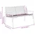 Vidaxl Vrtni Stol Rjava 110,5 x 79 x 75,5 cm poli ratan