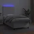 Vidaxl Box spring postelja z vzmetnico LED bela 80x200 cm umetno usnje