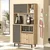 Hanah Home Višenamenska komoda RE3-SA, 88 x161.2 x35.5 cm, Hrast