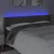 LED uzglavlje tamnosivo 163x16x78/88 cm baršunasto