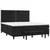 Vidaxl Box spring postelja z vzmetnico črna 180x200 cm žamet