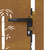 Vrtna vrata 100x100 cm Corten čelik dizajn od bambusa