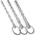 SuperLove Stainless Steel Bumpy Urethral Sound Penis Plug Training Set