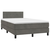 Krevet box spring s madracem LED tamnosivi 120 x 200 cm baršun