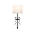 Opviq Zidna lampa E27 Socket, Belo-Crna