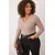 Trendyol Curve Ženska bluza Tbbaw26Af00025, Bež