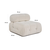 Atelier del Sofa Fotelja Bubble O1 Bela