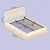 Songmics Posteljni okvir 213x147x90 cm bel
