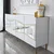 Hanah Home Komoda Nice 180x80x40cm Belo-Zlatna