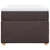 Vidaxl Box spring postelja z vzmetnico temno rjava 80x200 cm blago