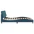 Vidaxl Posteljni okvir brez vzmetnice moder 180x200 cm žamet
