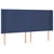 Vidaxl Box spring postelja z vzmetnico LED modra 200x200 cm blago