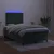 Vidaxl Box spring postelja z vzmetnico LED tem. zelena 120x200cm žamet