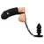 Black Velvets Cock Cage with Butt Plug