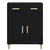 Kreveta Crni hrast 34 x 69.5 x 89 cm Konstruirano drvo