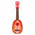ECO TOYS Ukulele gitara za decu Jagoda, Crvena