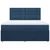 Vidaxl Box spring postelja z vzmetnico modra 180x200 cm blago