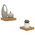 Polica na zidu 2 pcs Bež 23 x 23,5 x 4 cm Konstruirano drvo