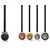 CAGL20475BK02 DIN Audio Kabl, DIN 5-Pin Zenski, 4x RCA Muski, Niklovan, 0.20 m, Okrugli, PVC, Crni