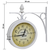 VIDAXL dvostranska stenska ura s klasično obliko