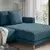 UPPAKRA Modularna sofa trosed, s lenjivcem, desno/Axvall tamnosiva-plava