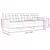 3-dijelni set sofa s tabureom krem od tkanine
