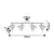 Rabalux Plafonska spot lampa Farelia, 4xE14, Siva