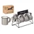 shumee Komplet skodelic za espresso 100 ml sivih barv