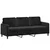 2-dijelni set sofa crni baršunasti