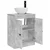 Kupaonski umivaonik s sudoperom Betonska siva 54 x 35 x 83 cm