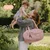 Doomoo - Previjalna torba Fluffy, Corduroy Pink