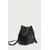 Calvin Klein Ročna torba Emblem Aop Drawstring Bucket LV04F3785G Črna
