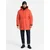 Ombre Mens long insulated jacket with reflective elements - orange